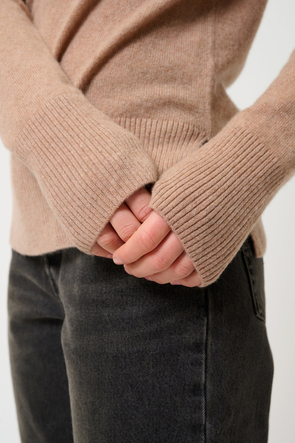 Roll-Neck Jumper - Fornet - Camel Marl