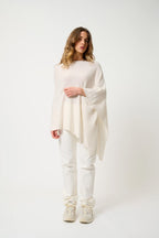 Poncho - 100% Cachemire 2 Fils - Ivoire - Femme