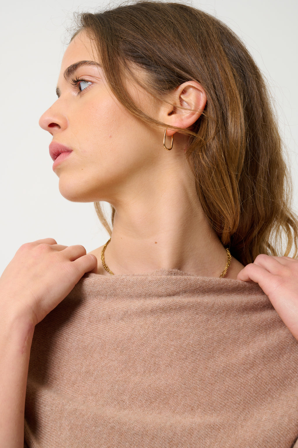 Poncho - Carra - Camel Marl