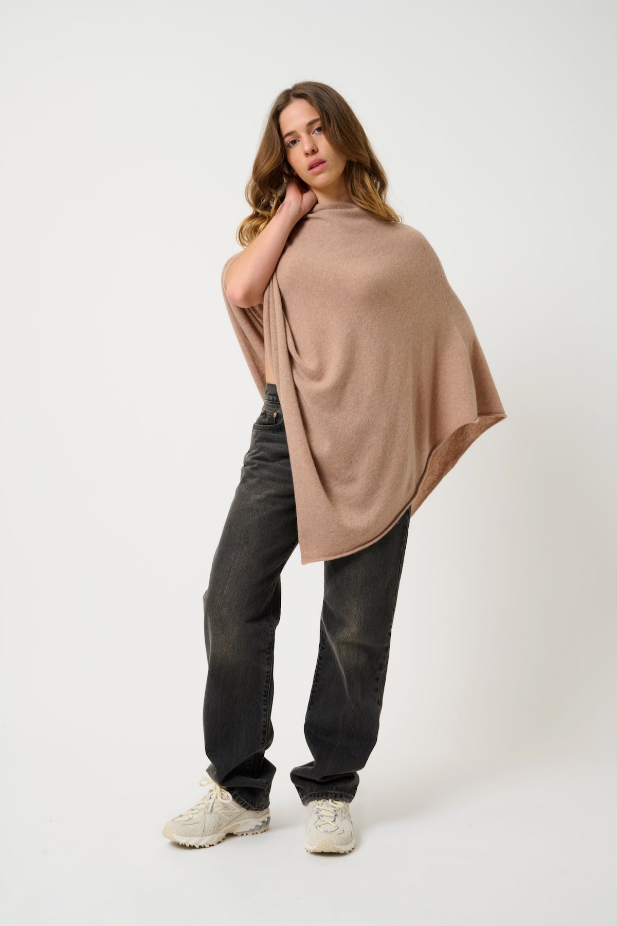 Poncho - Carra - Camel Marl