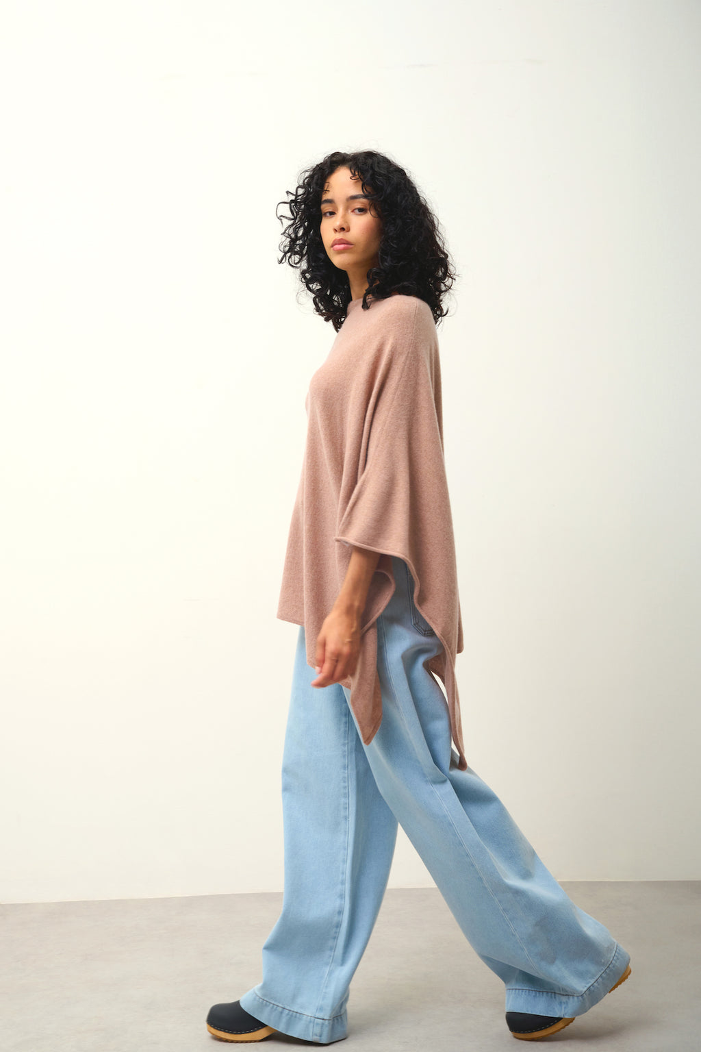 Poncho - Carra - Camel Marl