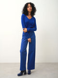 Pull Col V - Galise - Bleu
