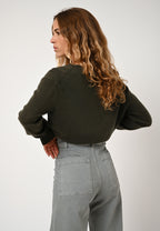 V-Neck Jumper - Gardoria - Khaki
