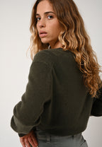 V-Neck Jumper - Gardoria - Khaki