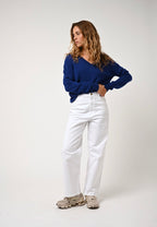 Pull Col V  - Gardoria - Bleu