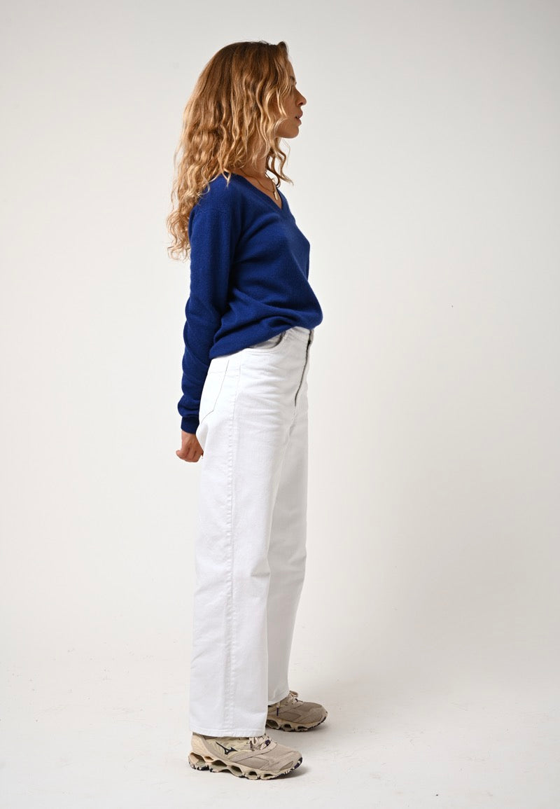 Pull Col V  - Gardoria - Bleu