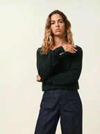 V-Neck Jumper - Giusalet - Cypress