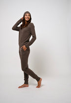 Round Neck Sweater - Ecrin - Brown