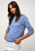 Round-Neck Jumper - Ecrin - Sky