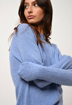 Round-Neck Jumper - Ecrin - Sky