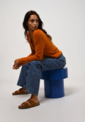 Pull Col Bateau - Criou - Orange
