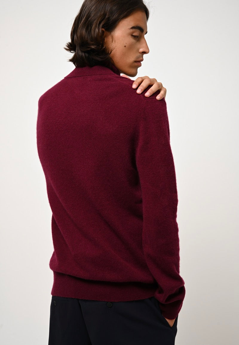 Jersey de cuello alto - Bange - Burdeos