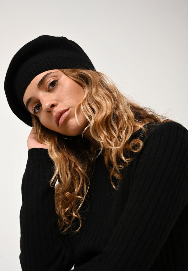 Béret 4 Fils - Liwi - Noir