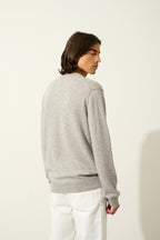 Jersey de cuello en V - Timeo - Nube Jaspeada