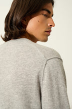 Jersey de cuello en V - Timeo - Nube Jaspeada