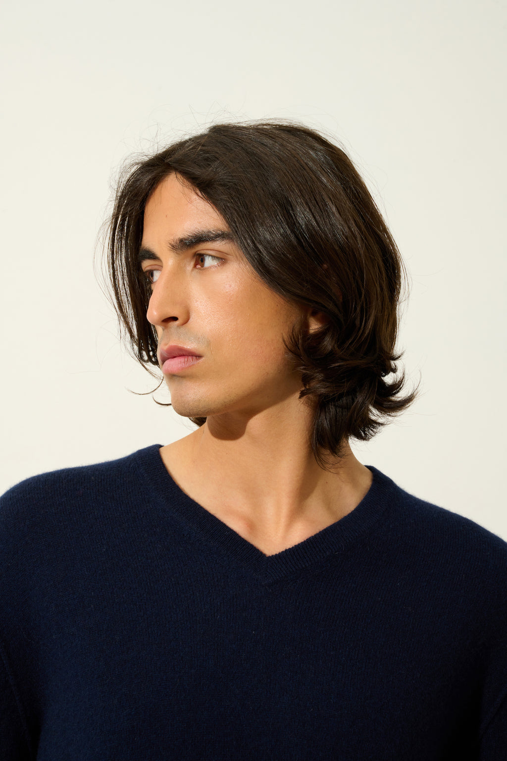 Pull Col V - Timeo - Navy