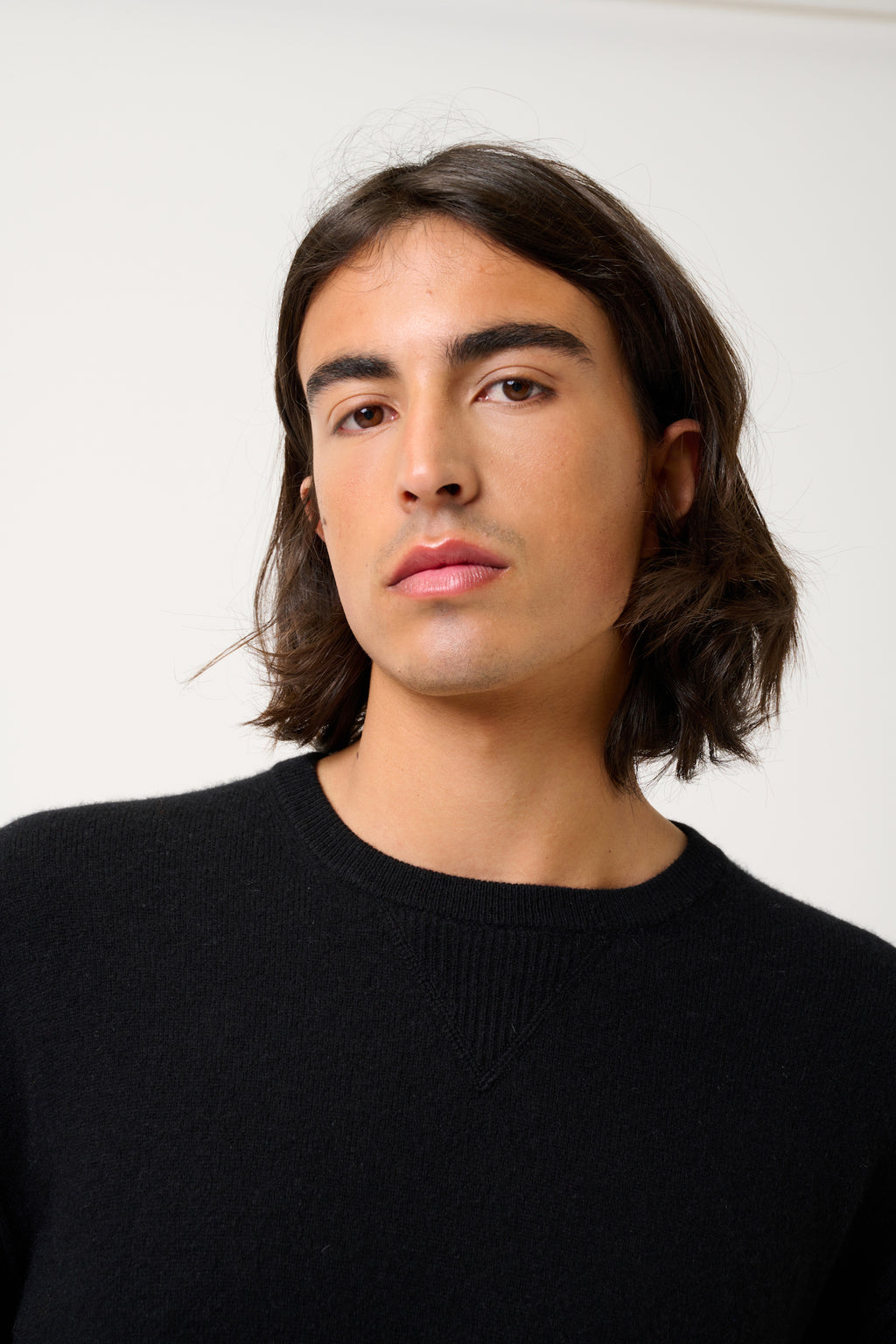 Crew Neck Jumper - Nolan - Black