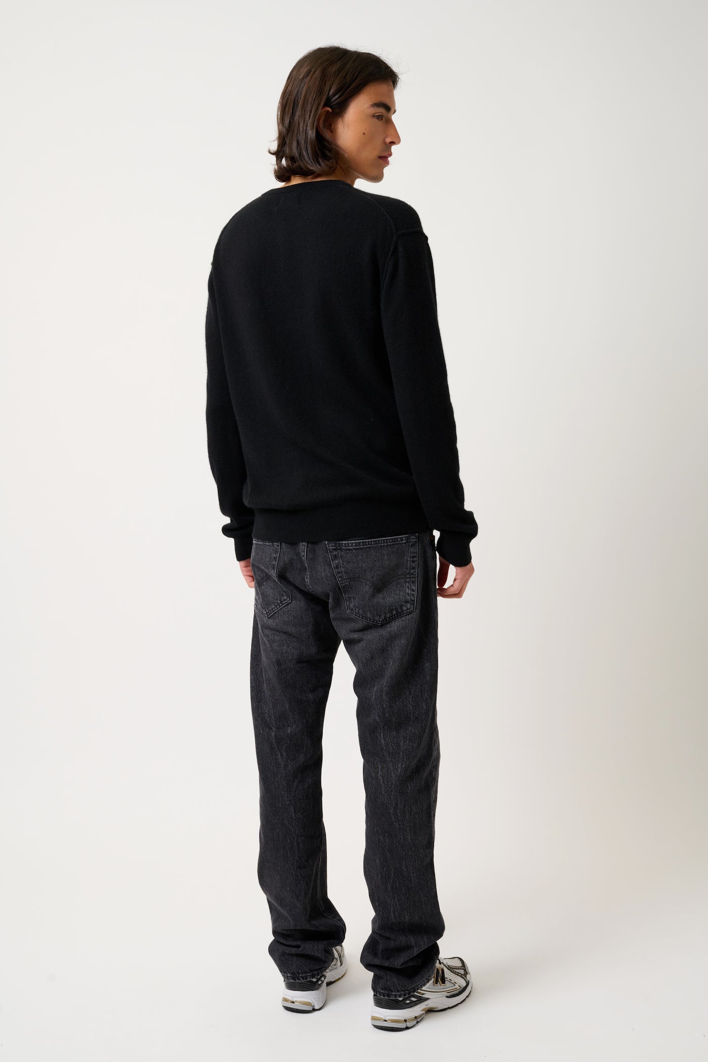 Crew Neck Jumper - Nolan - Black