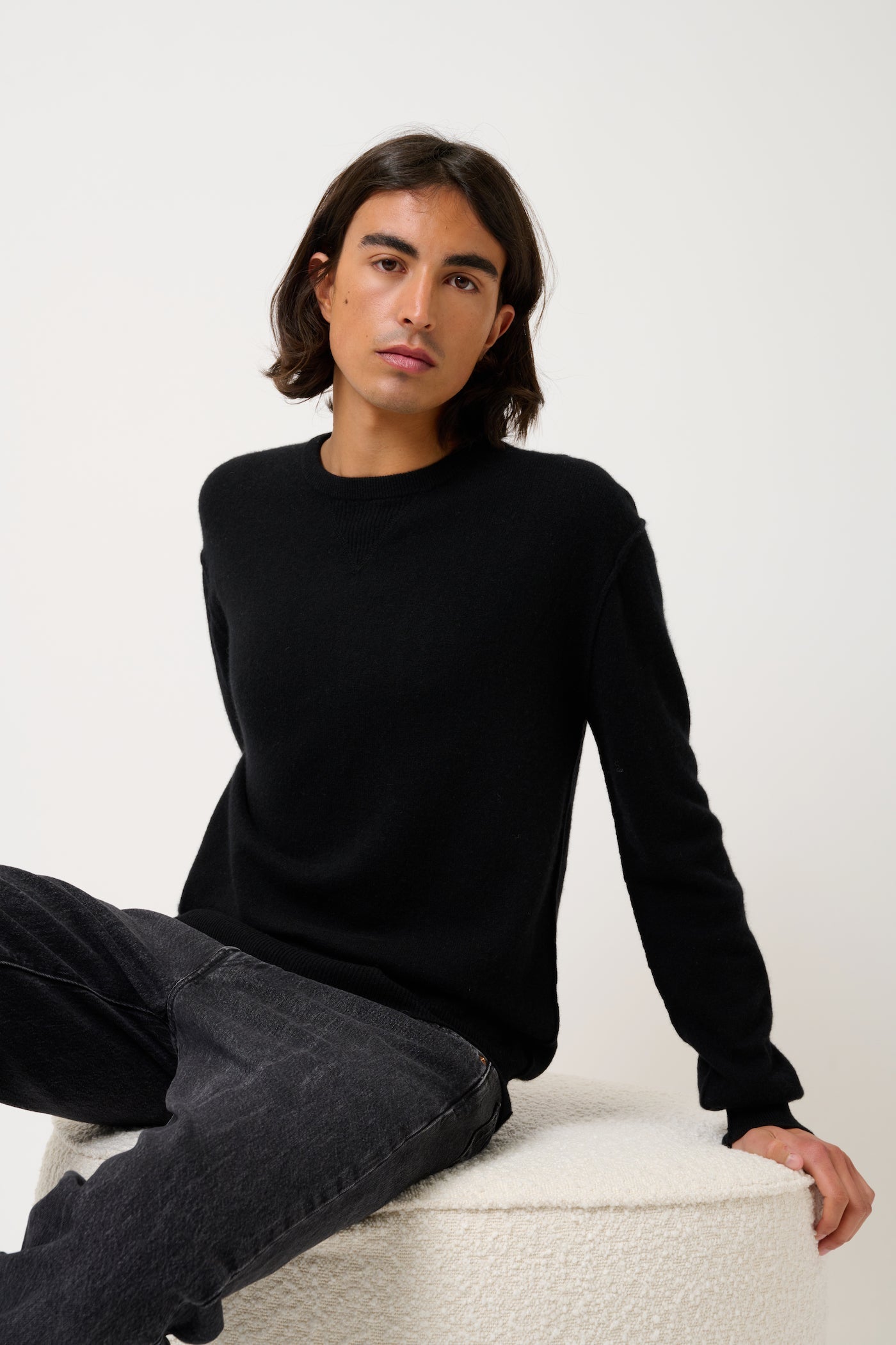 Pull Col Rond - Nolan - Noir