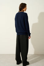 Pull Col Rond - Nolan - Navy