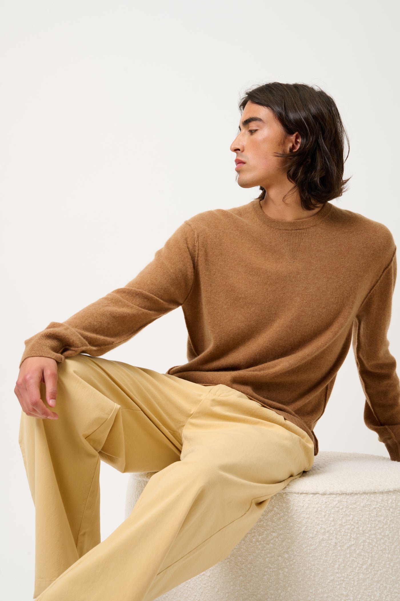Jersey de cuello redondo - Nolan - Avellana
