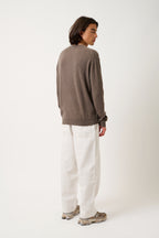Pull Col Rond - Nolan - Taupe Chiné