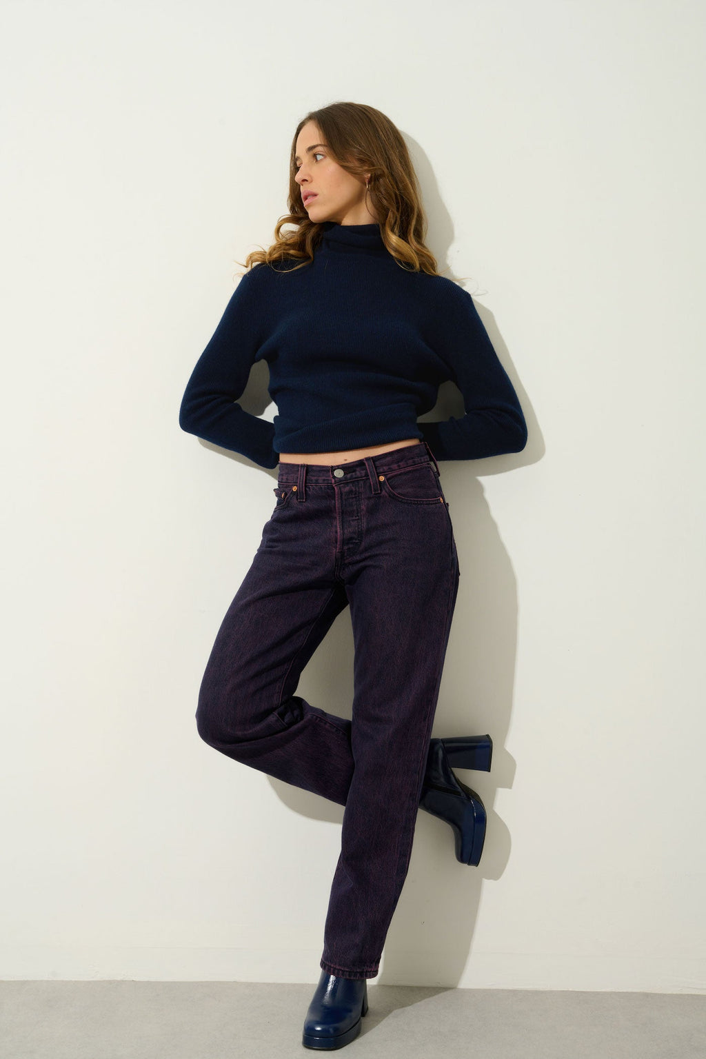 Pull Col Roulé - Suzie - Navy