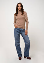 Jersey Cuello Vuelto - Suzie - Camel Chiné