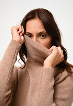 Jersey Cuello Vuelto - Suzie - Camel Chiné