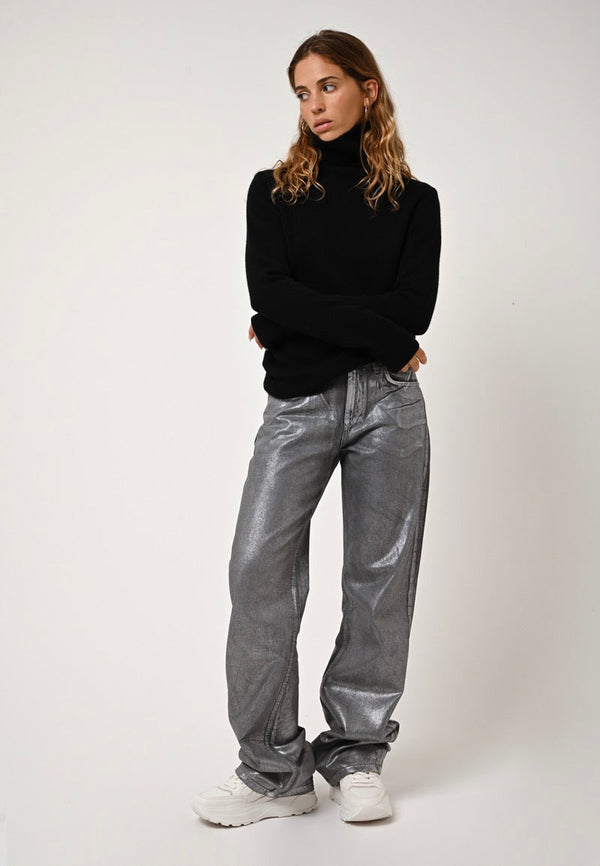 Jersey Cuello Alto - Suzie - Negro