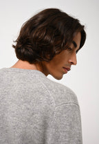 Pull Col V 4 Fils - Victor - Nuage Chiné