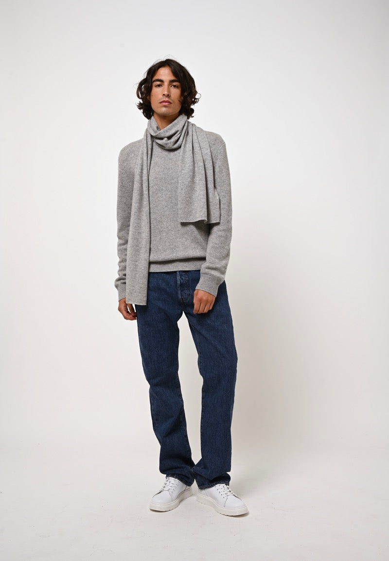 Pull Col Rond 4 Fils - Victo - Nuage Chiné