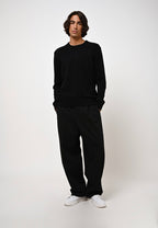 Pull Col Rond 4 Fils - Victo - Noir