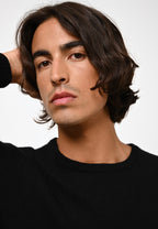 Pull Col Rond 4 Fils - Victo - Noir
