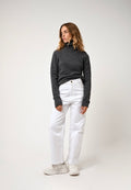 Pull Col Roulé 4 Fils - Linda - Anthracite Chiné