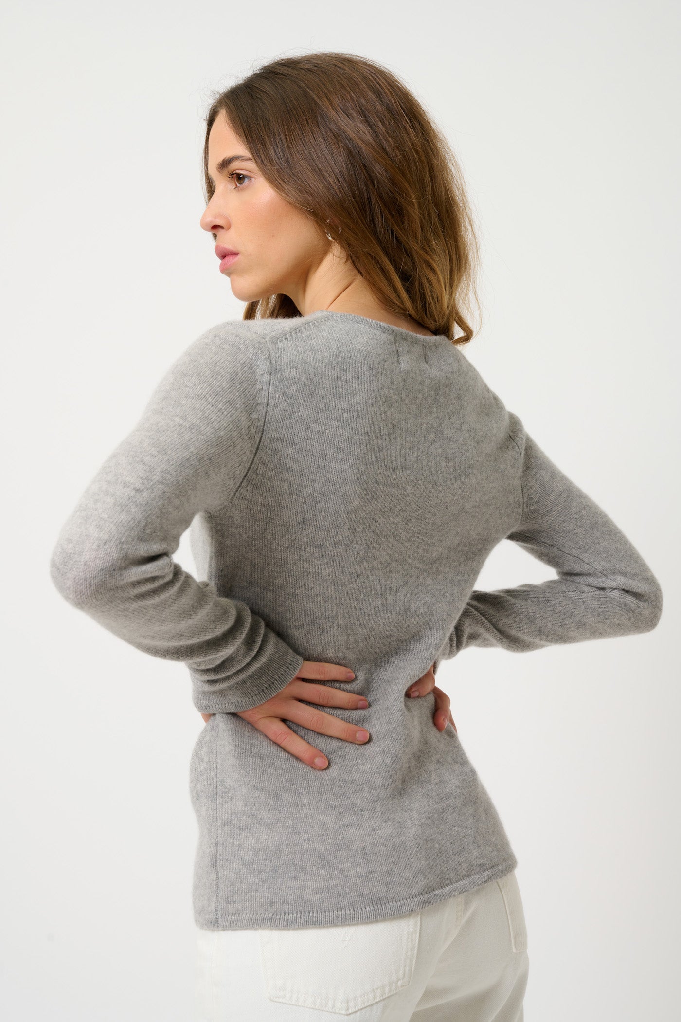 Pull Col Rond 4 Fils - Ivy - Nuage Chiné