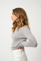 Pull Col Rond 4 Fils - Ivy - Nuage Chiné