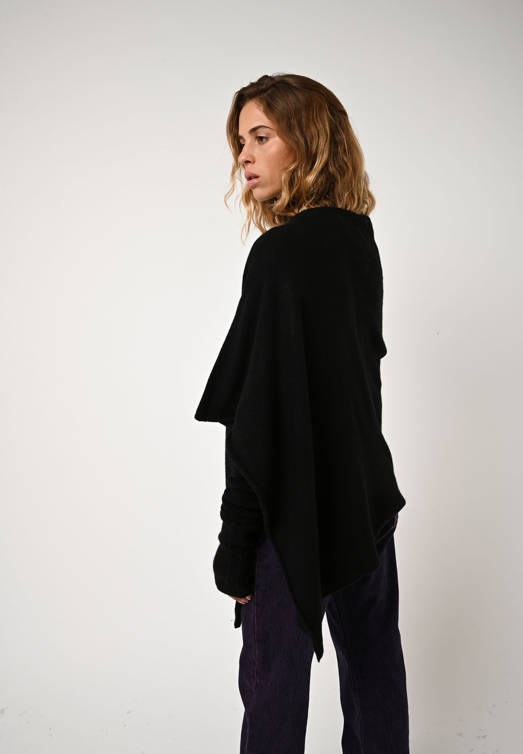4-Ply Poncho - Meryl - Black