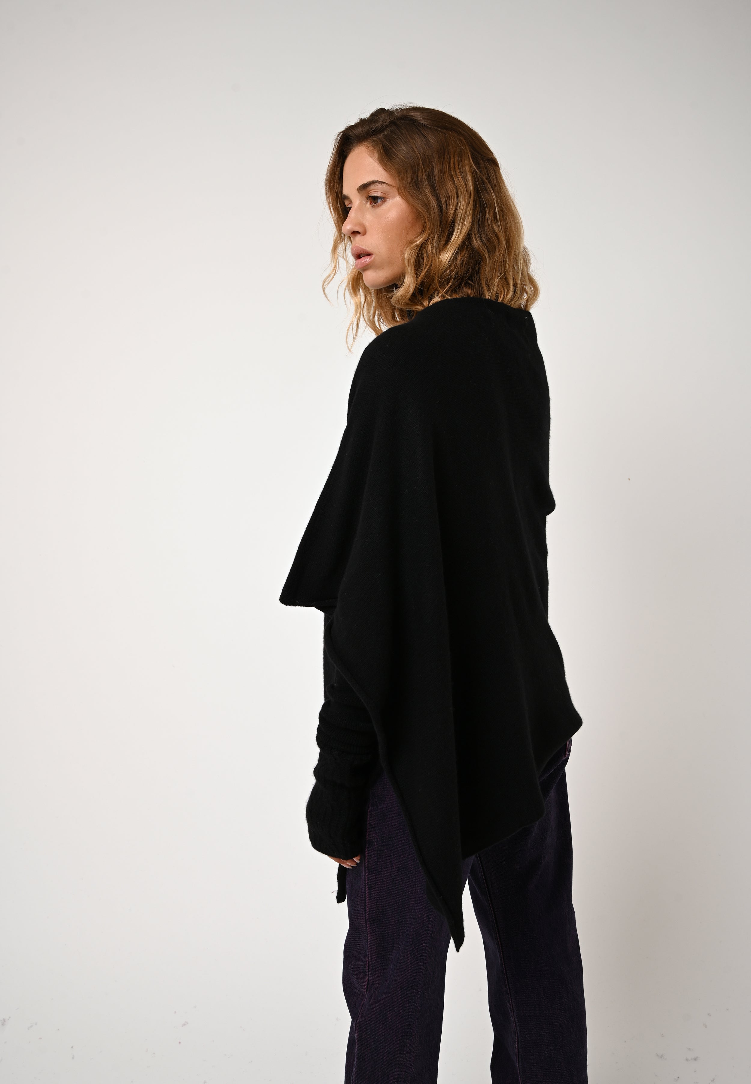 4-Ply Poncho - Meryl - Black