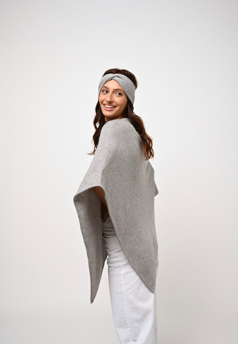 4-Ply Poncho - Meryl - Heathered Cloud