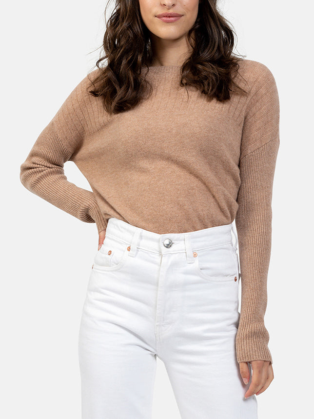 Jersey Cuello Redondo - Daria - Marrón