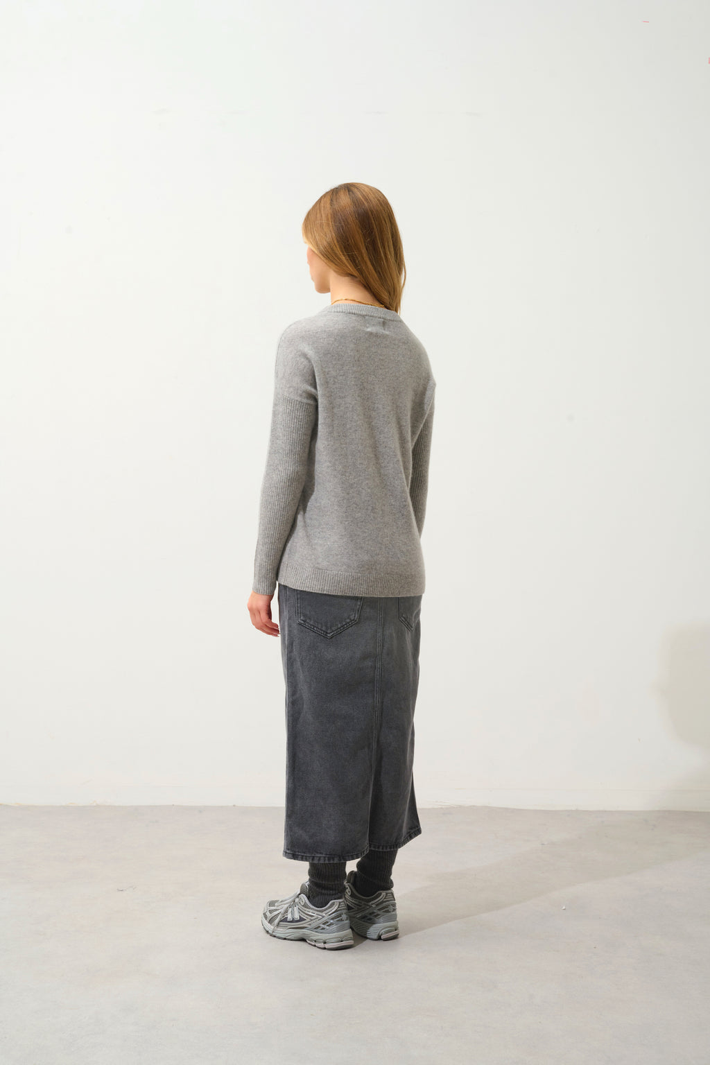 Jersey de cuello redondo - Daria - Nube Jaspeada