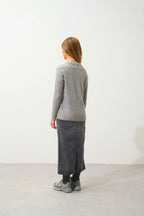 Jersey de cuello redondo - Daria - Nube Jaspeada