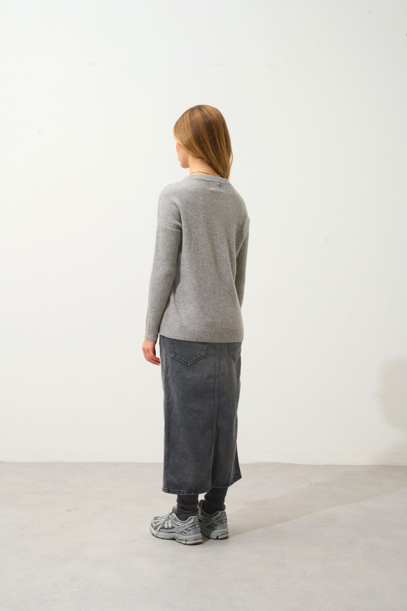 Jersey de cuello redondo - Daria - Nube Jaspeada
