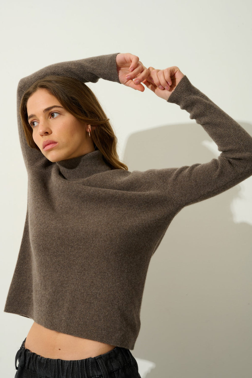 Jersey de cuello alto - Suzie - Topo moteado