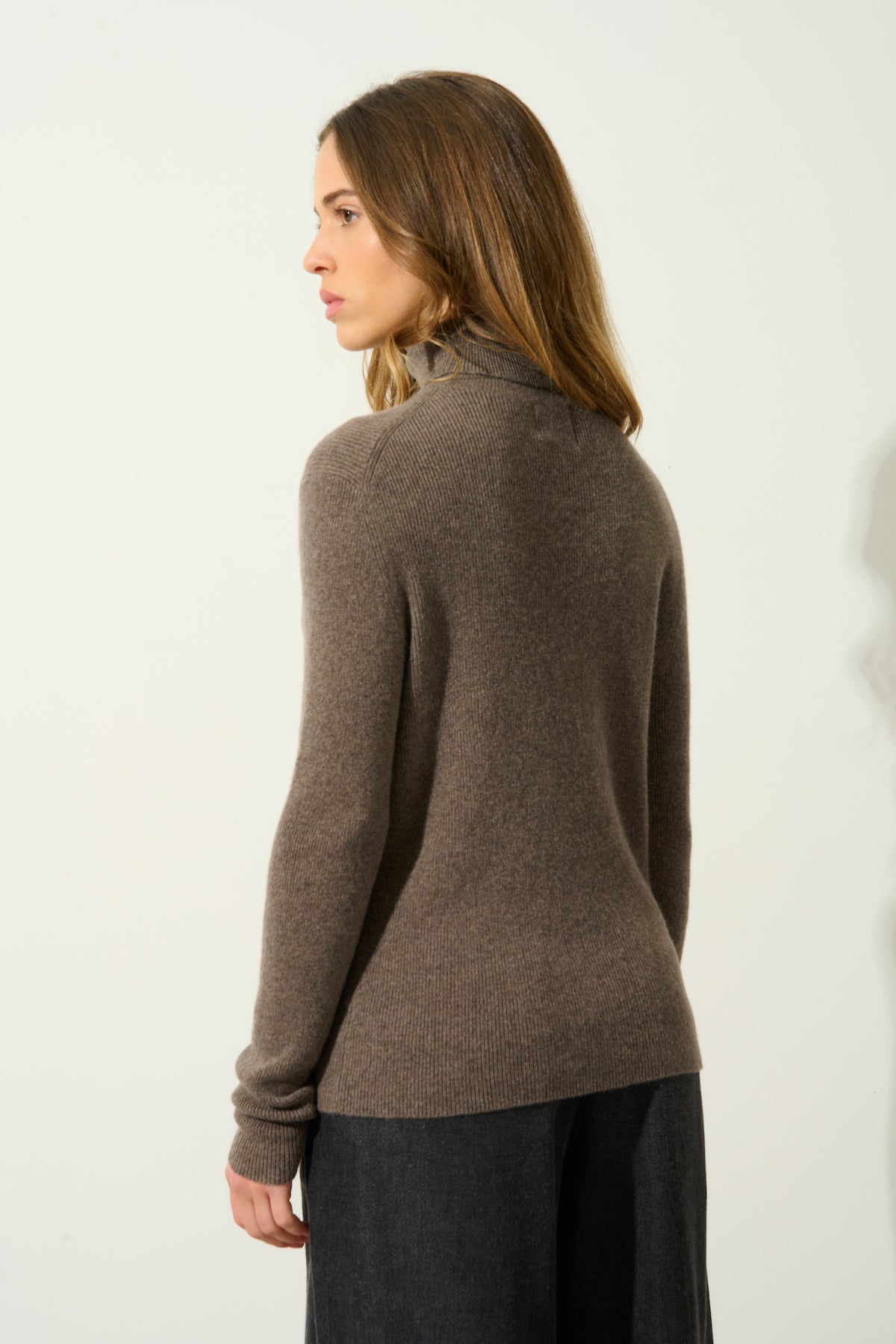 Jersey de cuello alto - Suzie - Topo moteado