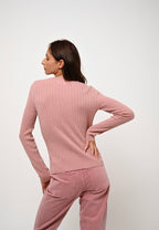 Pull Col Rond - Bella - Bois De Rose