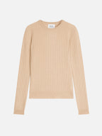 Pull Col Rond - Bella - Sable