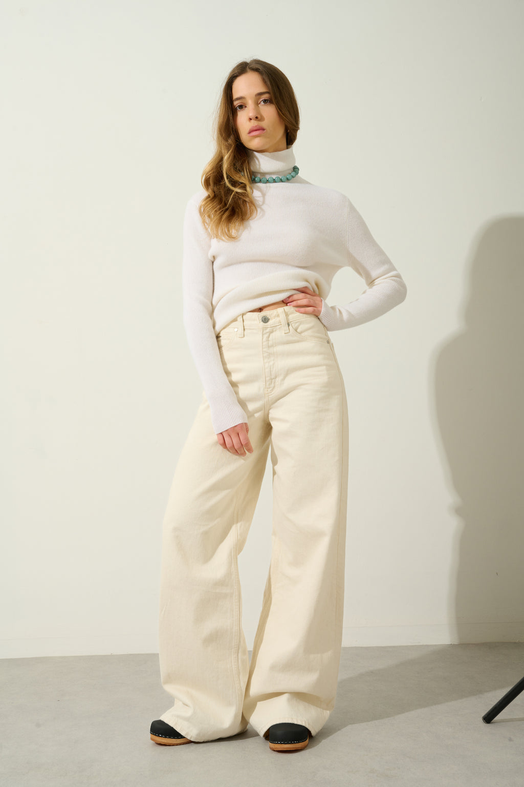 Pull Col Roulé - Suzie - Neige