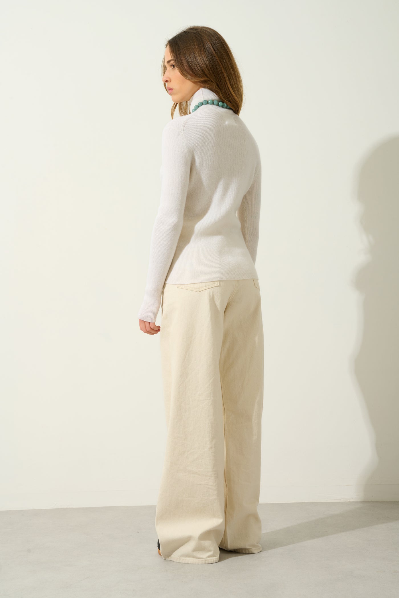 Pull Col Roulé - Suzie - Neige